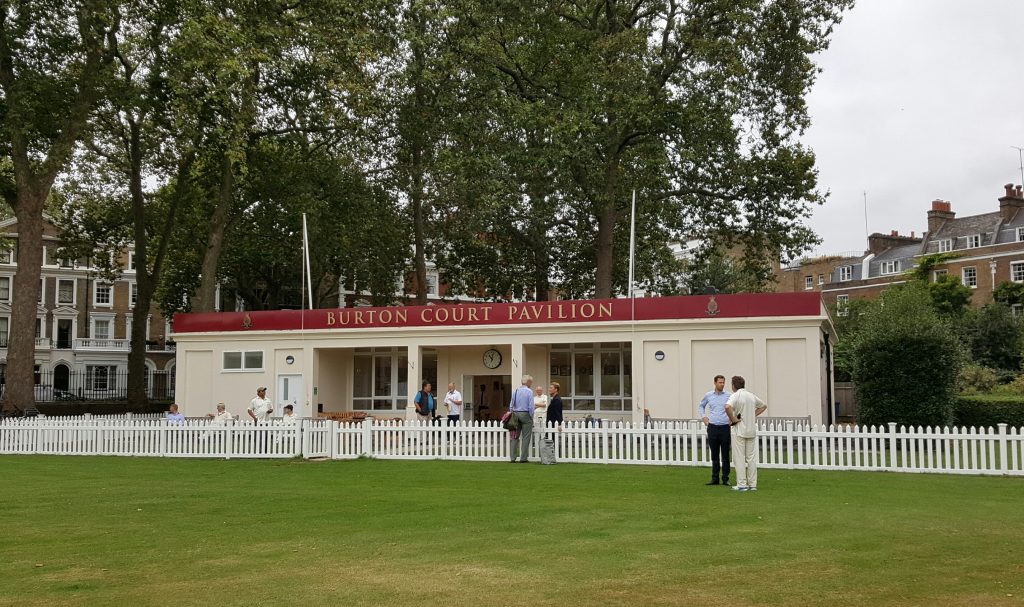 The Chelsea Society Cricket Pavilion at Burton Court